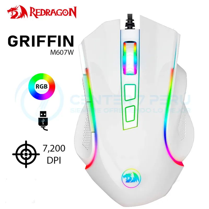 REDRAGON - M607W Mouse Redragon GRIFFIN WHITE