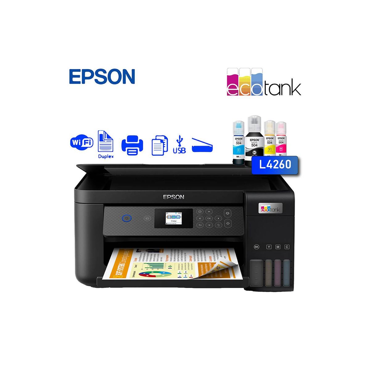 EPSON - Epson Ecotank L4260 Impresora Multifuncional