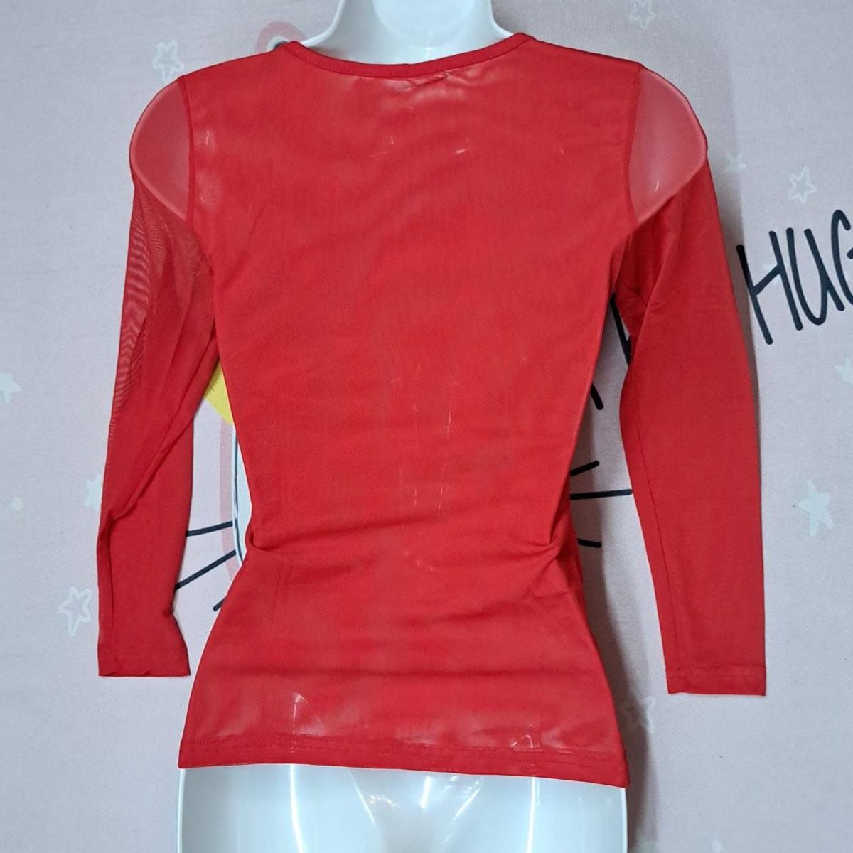 GENERICO - Polo Blusa ROJO APLIQUE LOVE IS LENTEJUELA TALLA SM  Dealcoba..