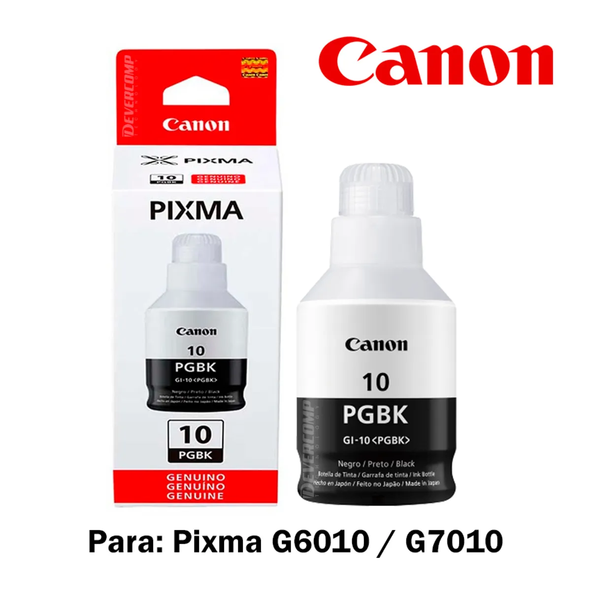 CANON - Pack de tinta Canon GI-10 Original Serie G6010  G7010
