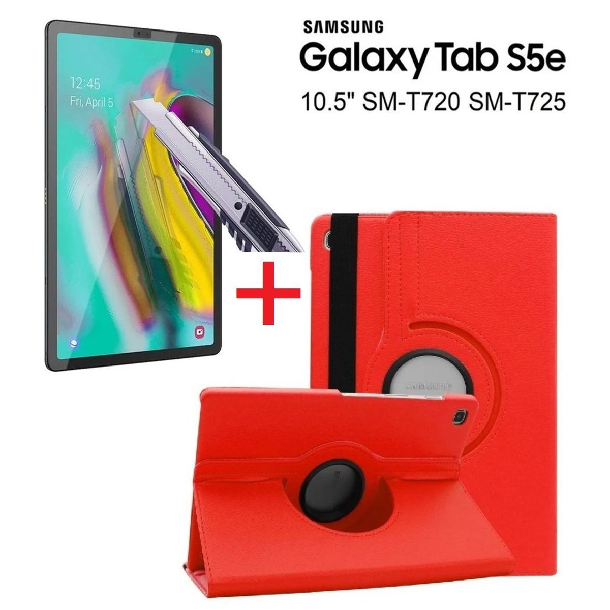 GENERICO - Funda Case y Protector de Pantalla para Samsung Tab S5e 10.5 SM-T720