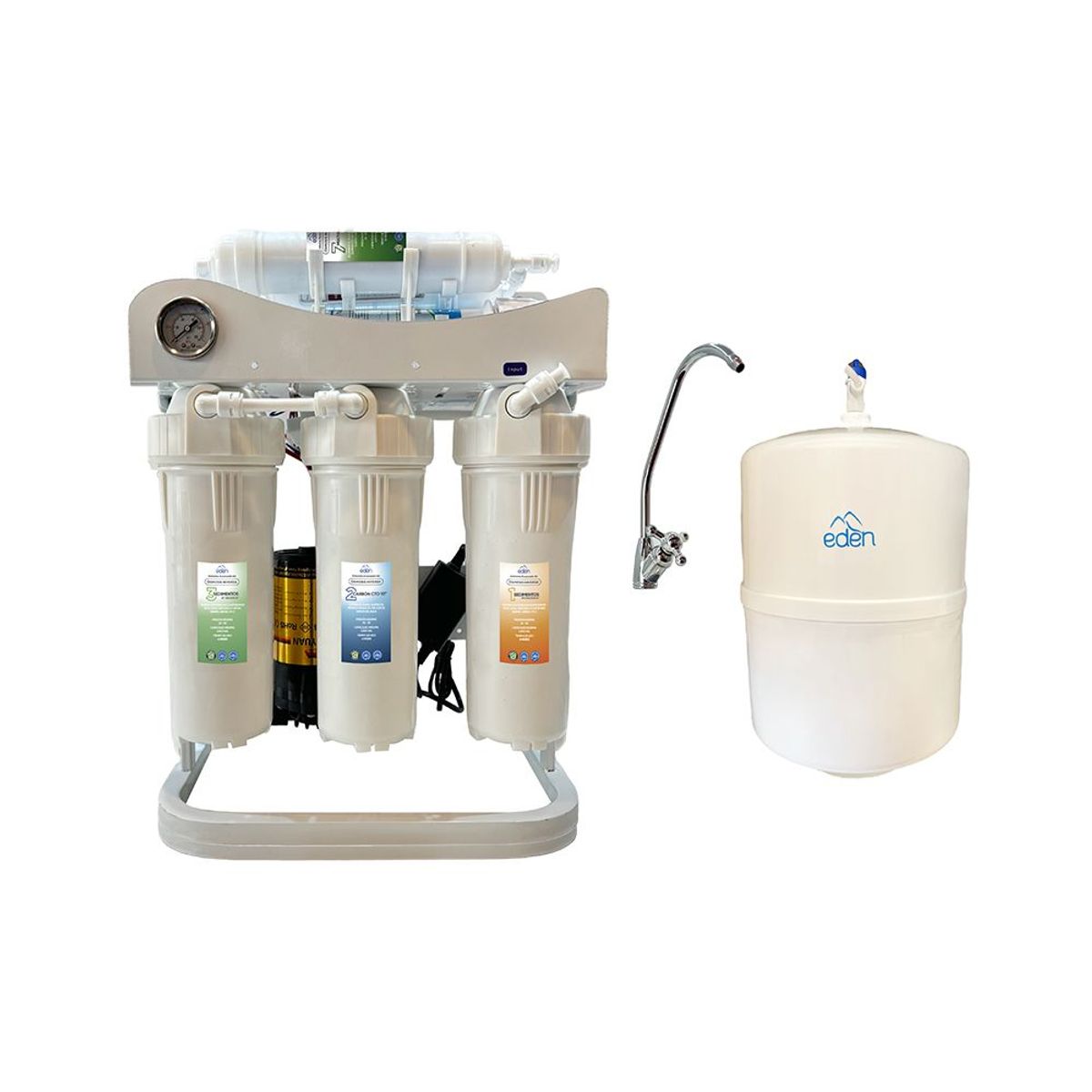 EDEN - Purificador de agua Ósmosis Inversa de 7 Etapas Edén Evolution