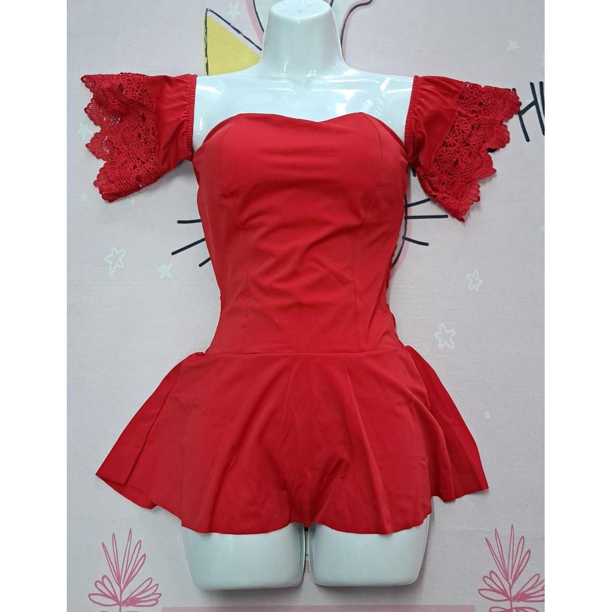 GENERICO - Body Rojo Faja Reductora EXTERIOR EN LYCRA  RESORTADO  SM DeAlcoba
