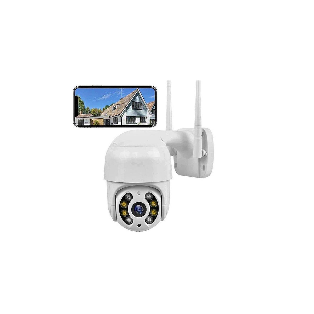 GENERICO - Cámara Seguridad Ip66 Vigilancia Wifi   Exterior Audio A8