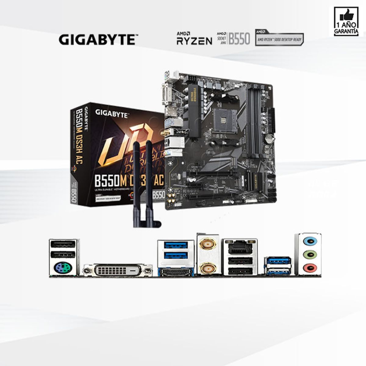 AMD - Computadora ryzen 7 5700g ram 16gb ssd 1TB monitor 27 full hd