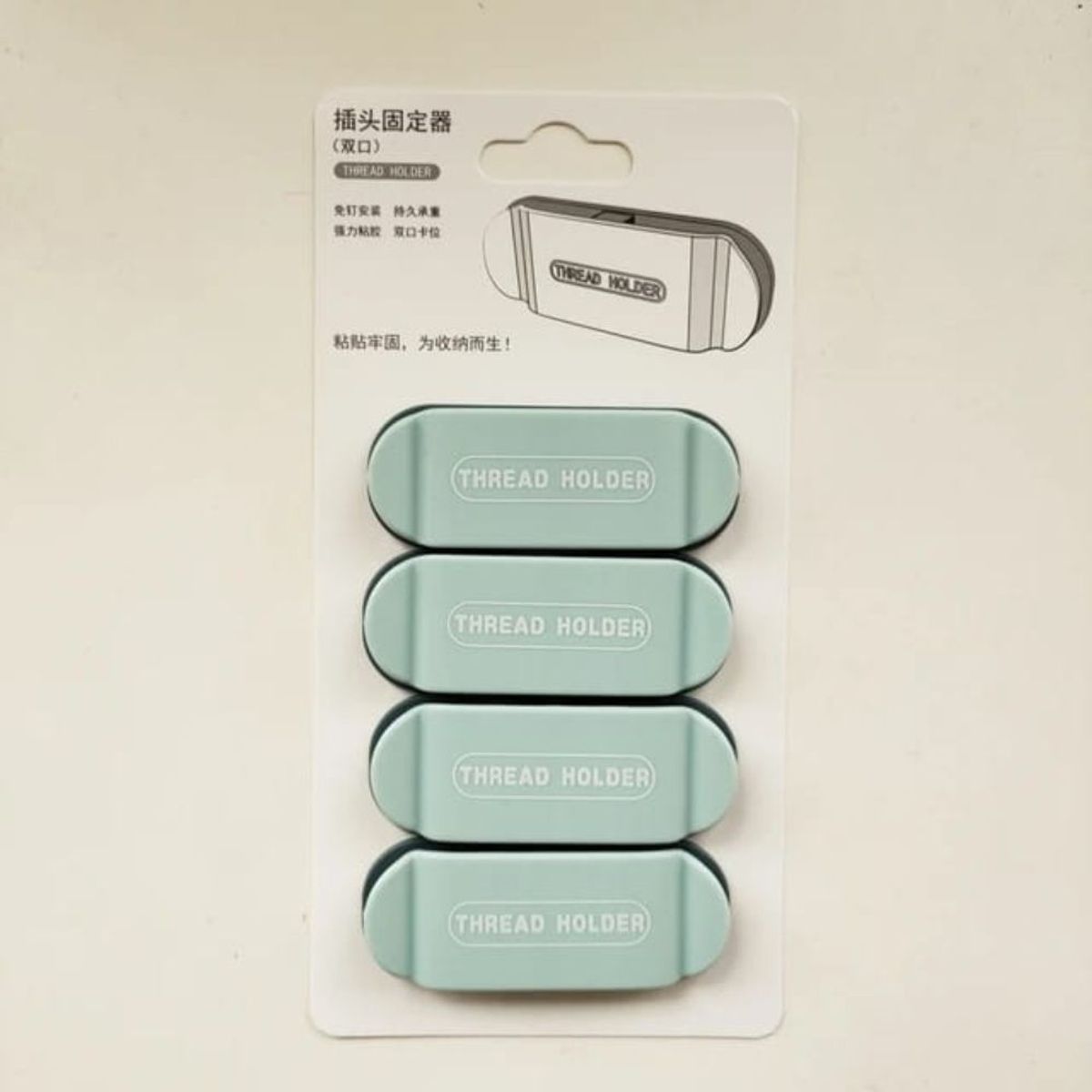 GENERICO - Organizador de Cable USB Autoadhesivo para Oficina o Escritorio x4Cele