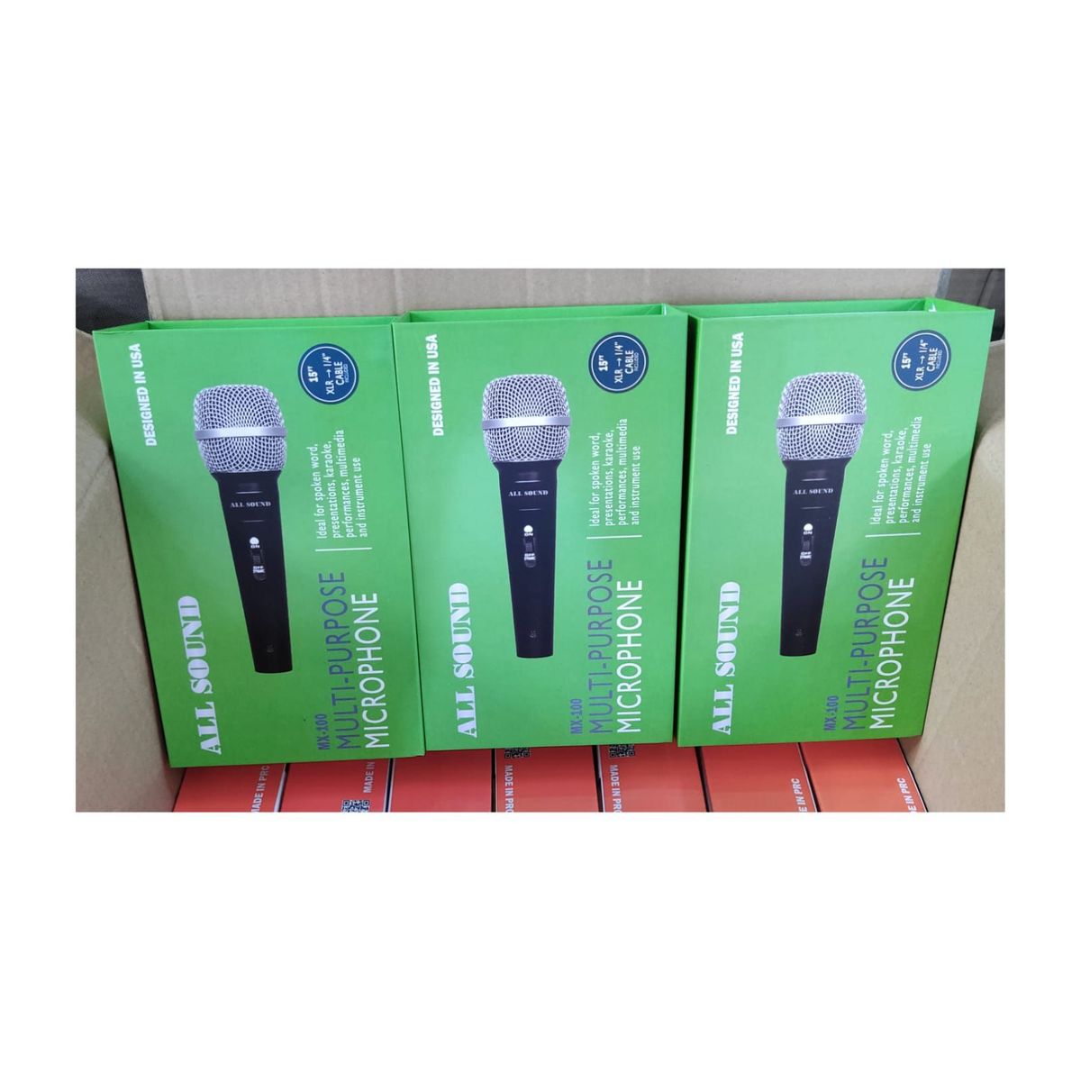 ALL SOUND - Micrófono Dinámico ALL SOUND MX-100 full metal