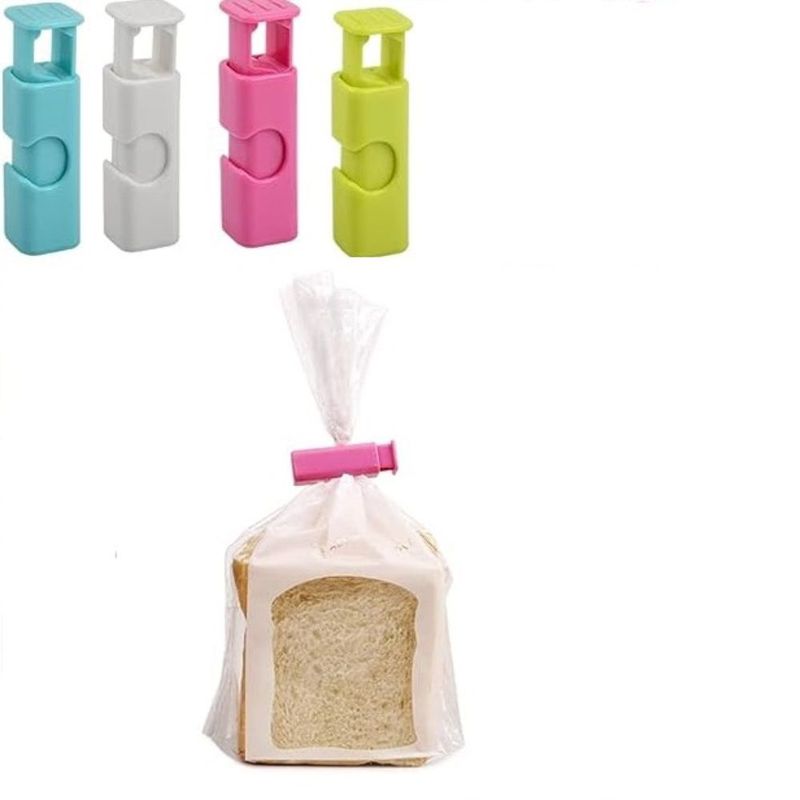 GENERICO - Clips sellador de bolsas con Resorte Abrazadera Portatilers  X4