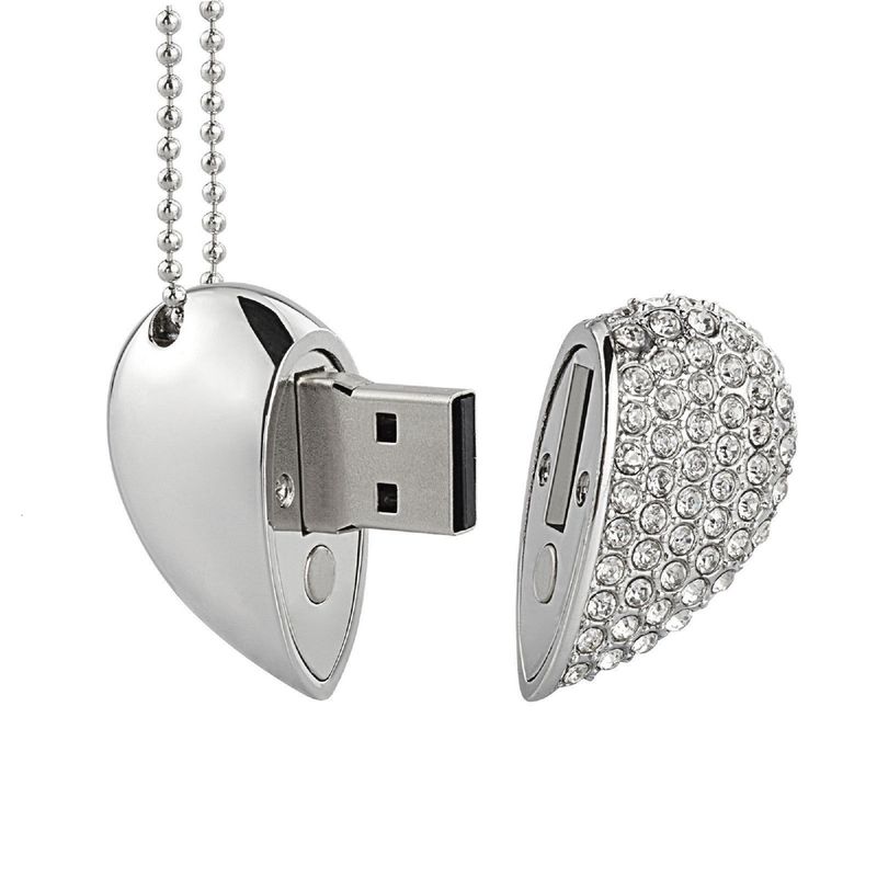 GENERICO - Memoria Usb 64 gb Imantado: amor cristalino corazón