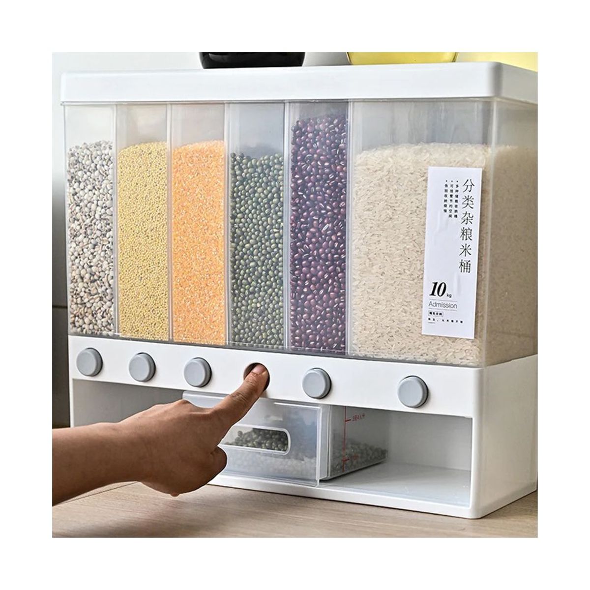 OEM - Dispensador de Menestras Organización de Cocina 6 Rejillas