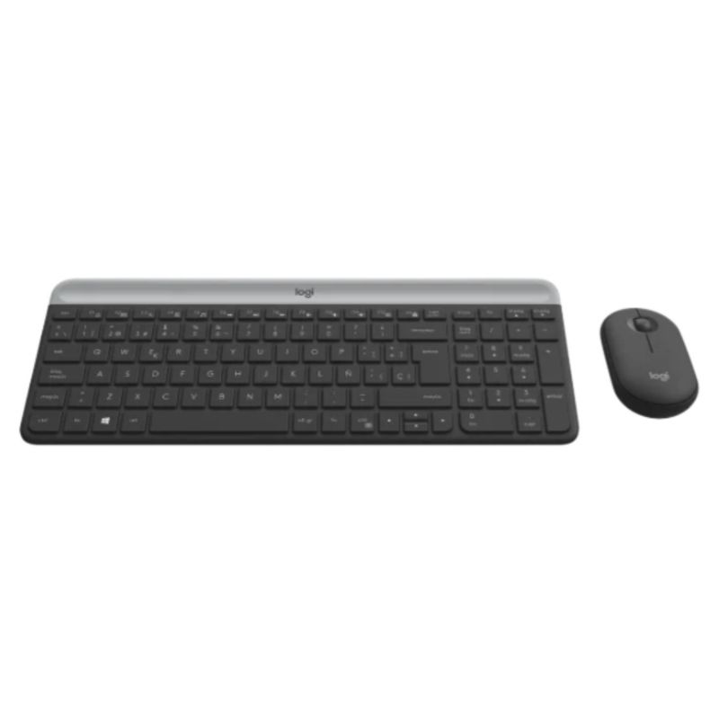 LOGITECH - Logitech Mk470 Kit Teclado Y Mouse Inalambrico Slim Usb Black