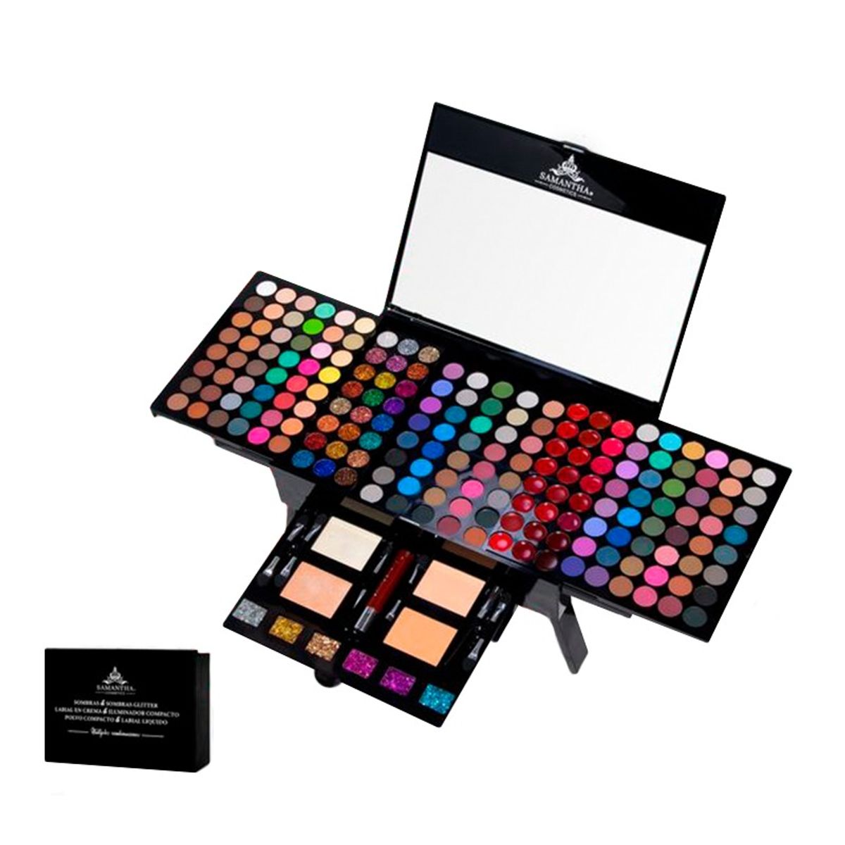 GENERICO - Set De Maquillaje Tipo Pianito Full Color Glam