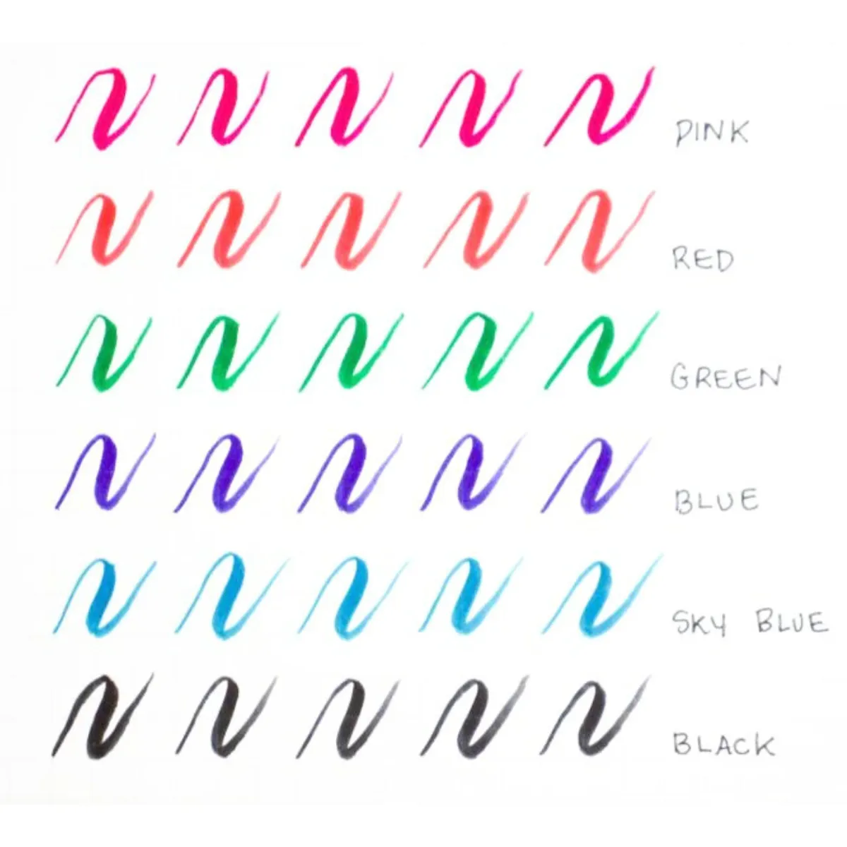 PENTEL - Set de 06 brush pen PENTEL TOUCH para Lettering