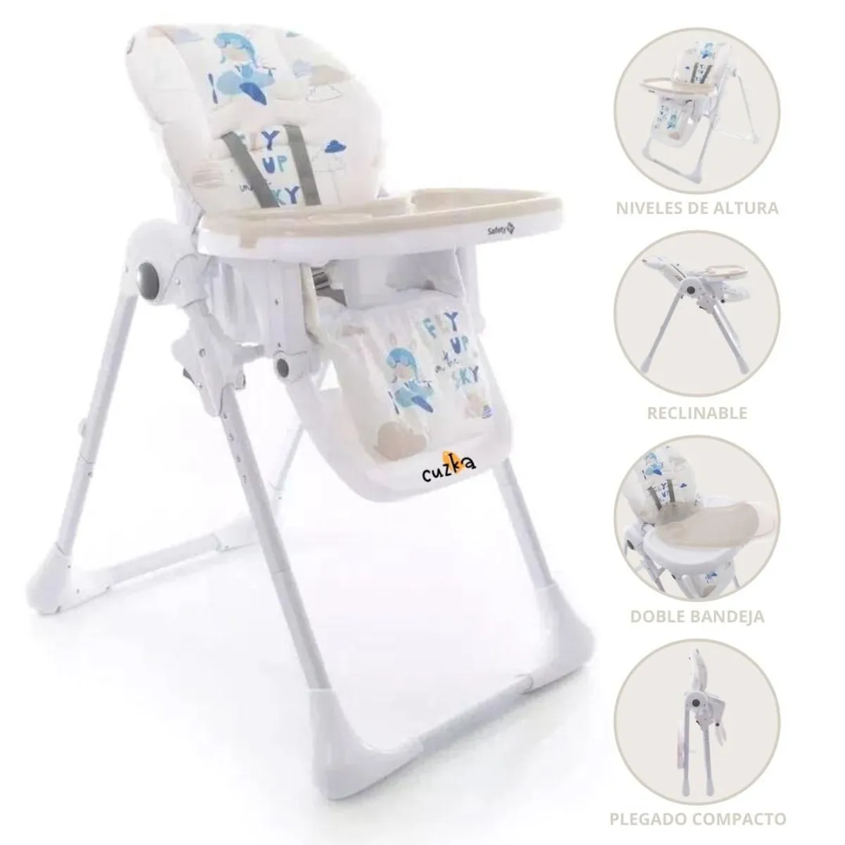 Safety 1St - Silla De Comer Graduable Para Bebés «FEED» Blue