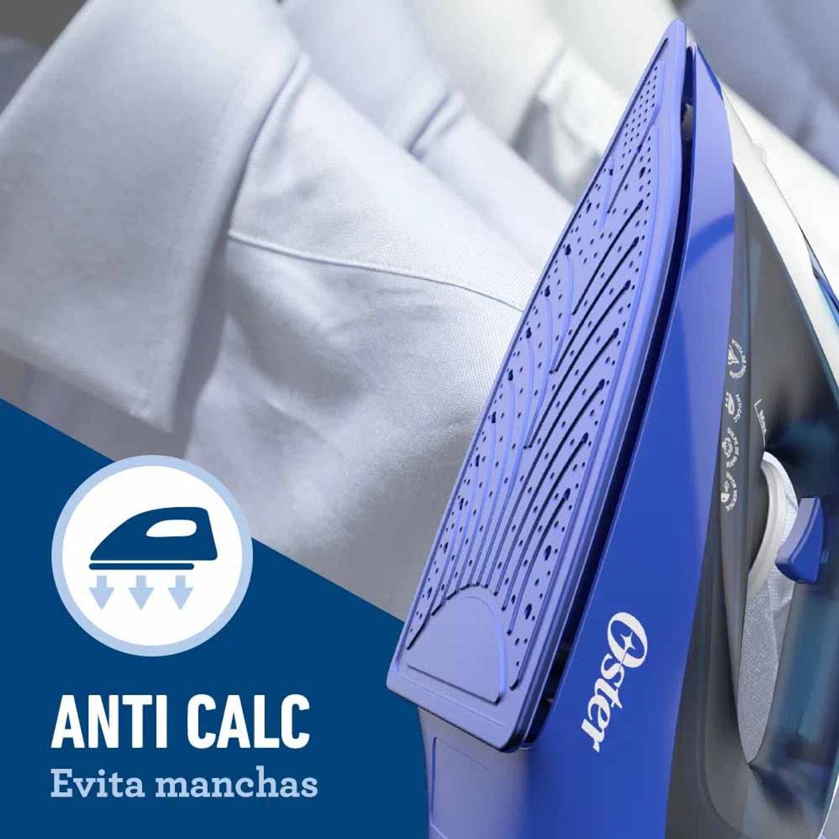 OSTER - Plancha de vapor Oster GCSTBS6003 con suela antiadherente