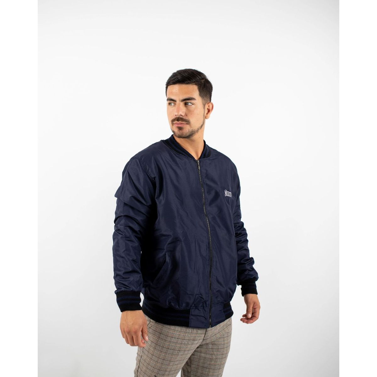 DM DEXMEN - Casaca Dexmen Franja Peluche Azul