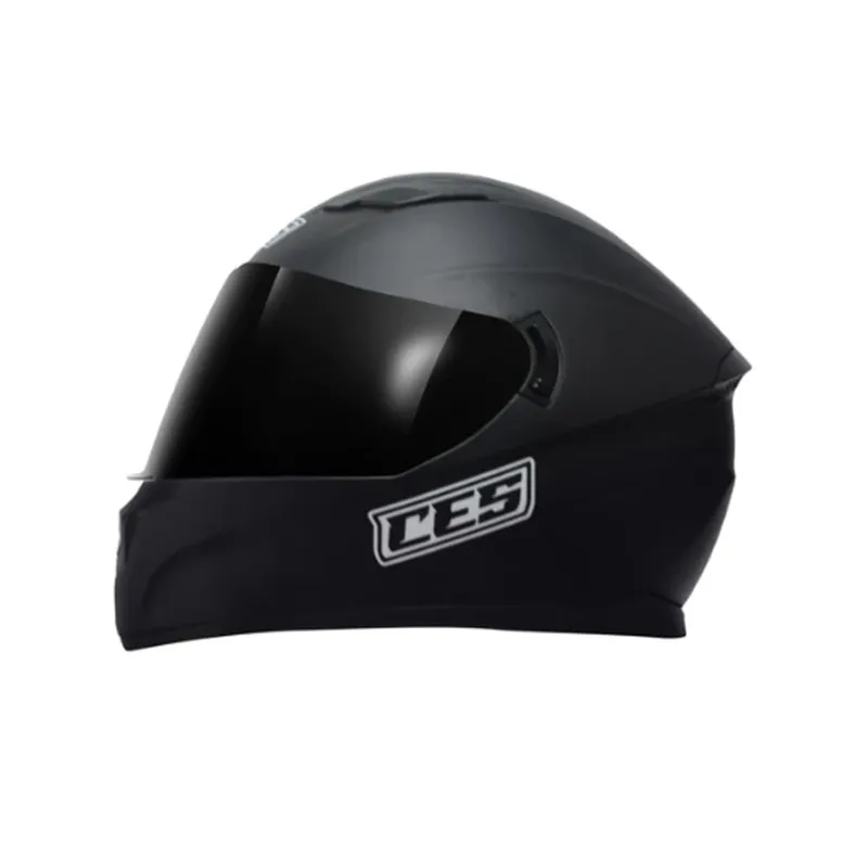GENERICO - CASCO MOTO DOBLE VISOR NEGRO MATE CERTIFICADO
