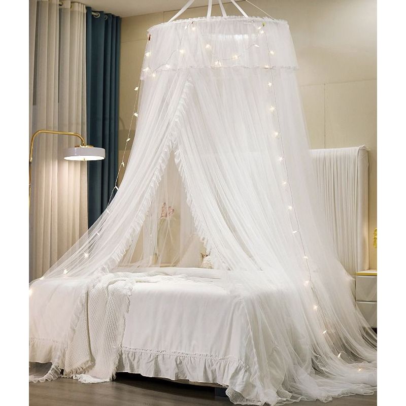 CASATEX - MOSQUITERO PRINCESA Para Cama de QUEEN BLANCO