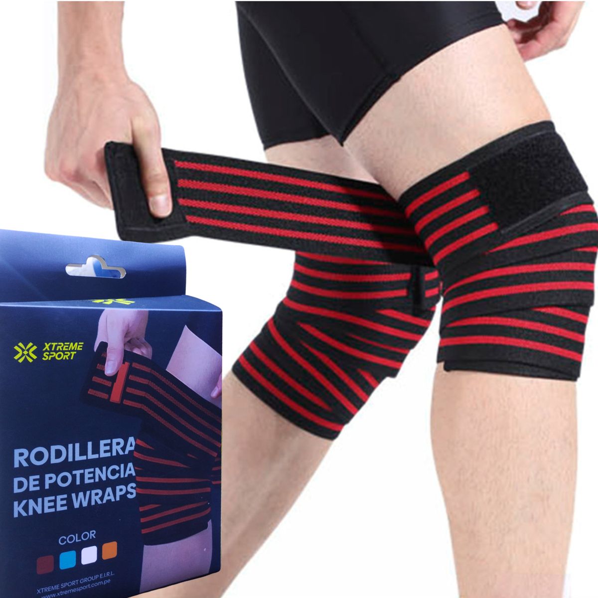 XTREME SPORT - Rodilleras de Potencia XTREME Strap  Levantamiento de pesas