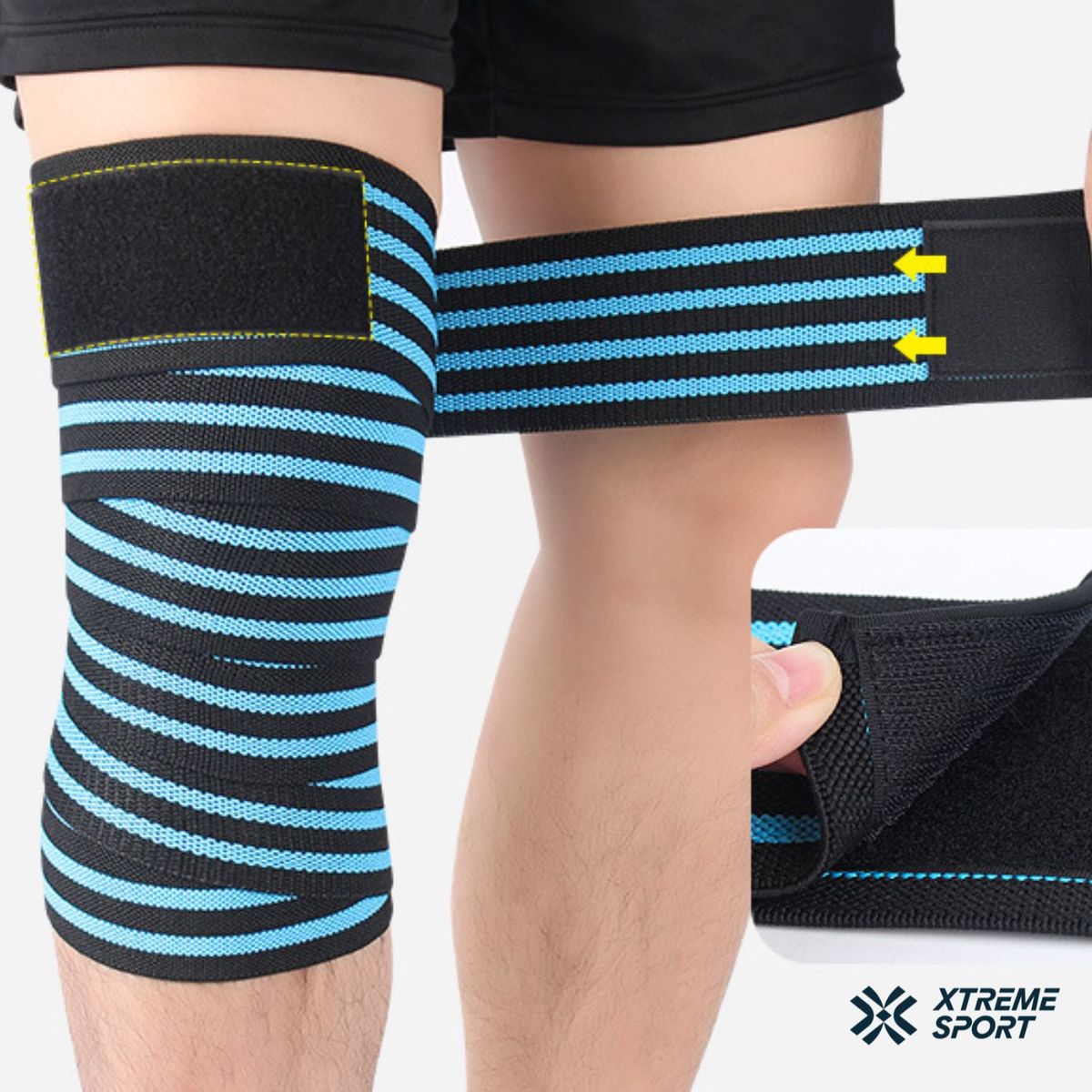 XTREME SPORT - Rodilleras de Potencia XTREME Strap Levantamiento de pesas