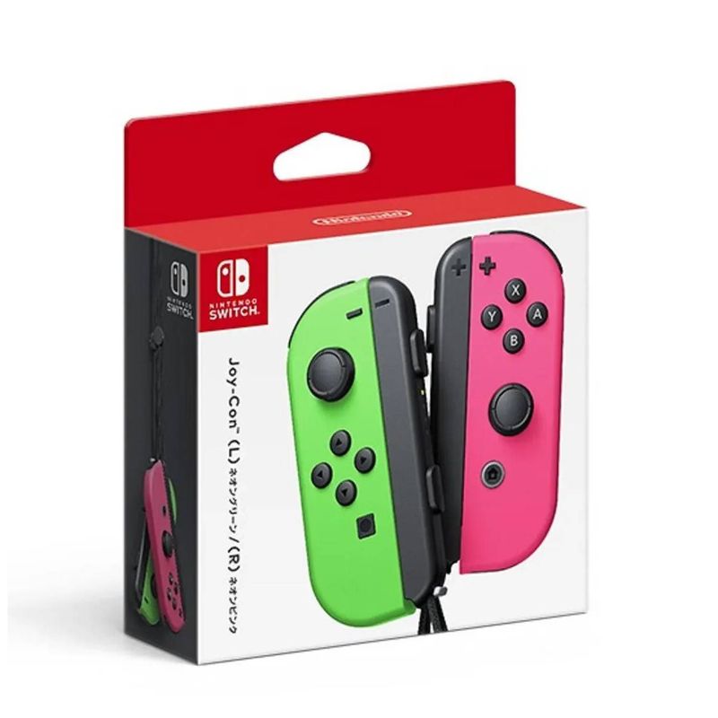 NINTENDO - Controles joy-con nintendo switch Verde y Rosa
