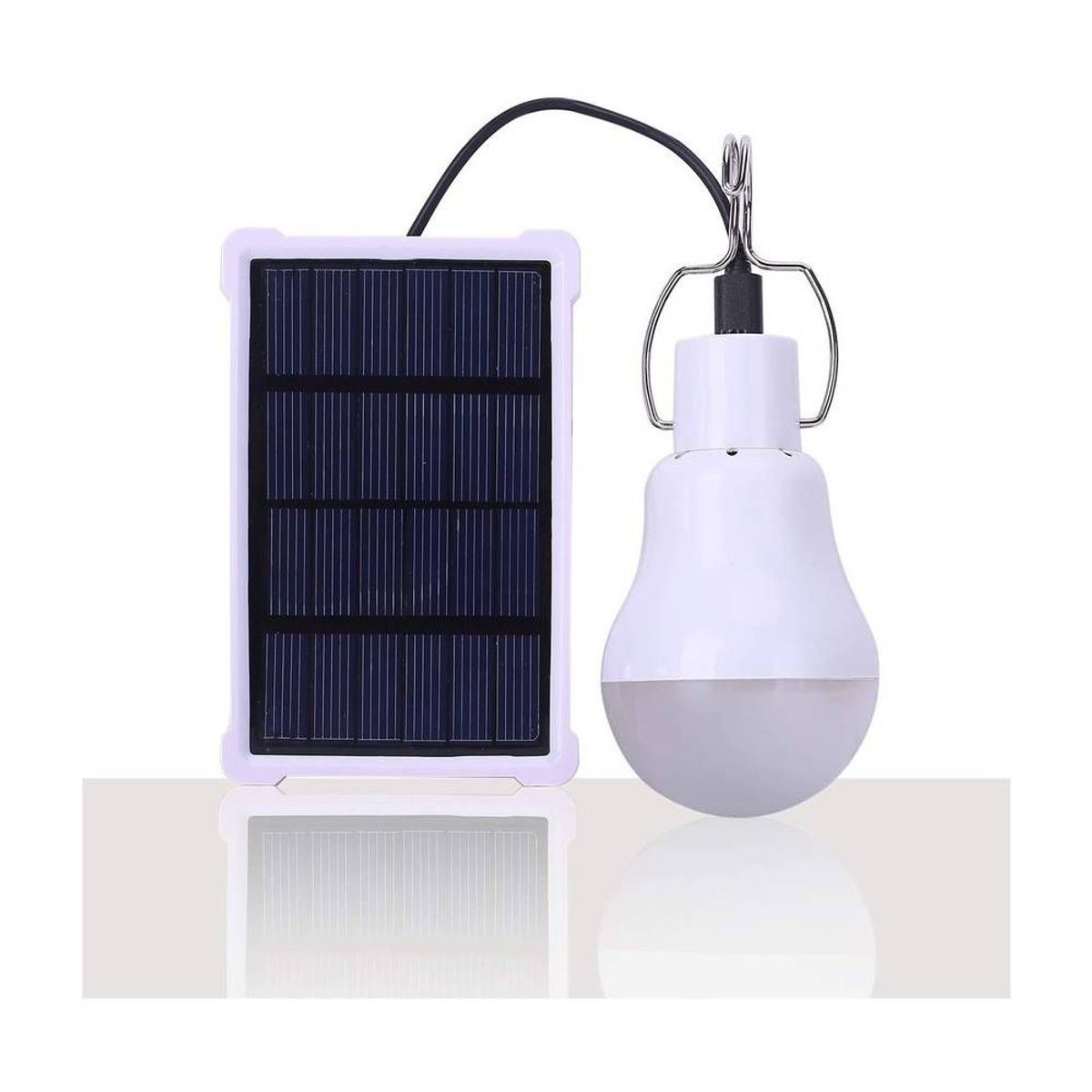 HOME NEAT - Lámpara solar portátil bombilla led panel solar recargable