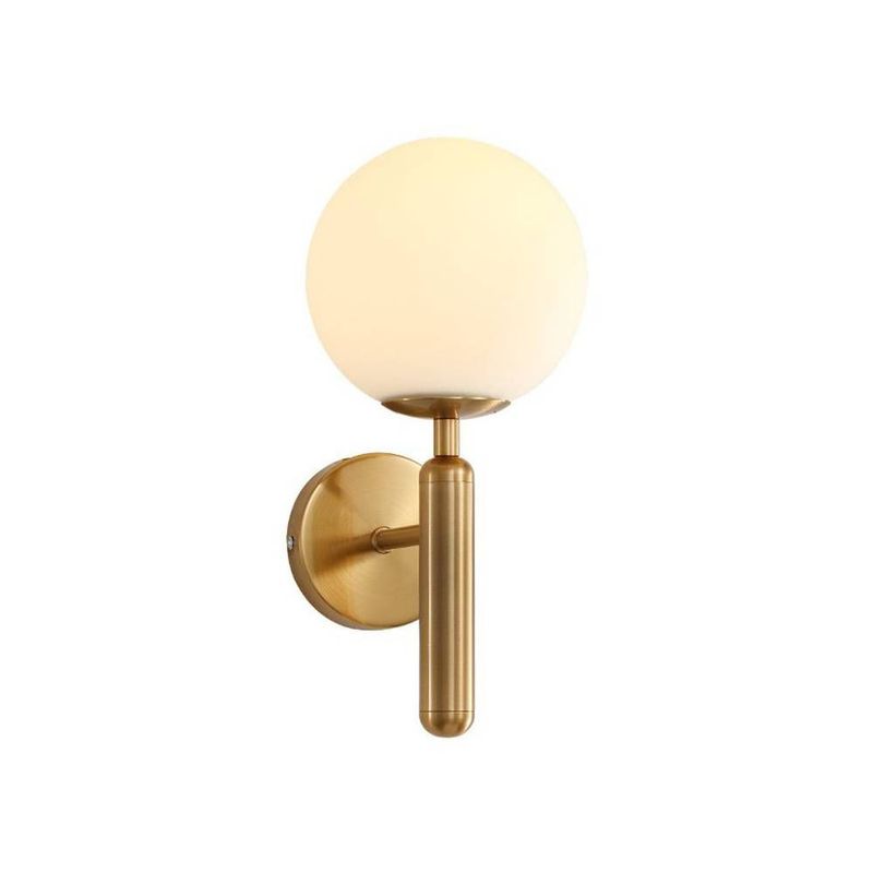 MMDH - Aplique led para pasillo de dormitorio de vidrio moderno Dorado AG