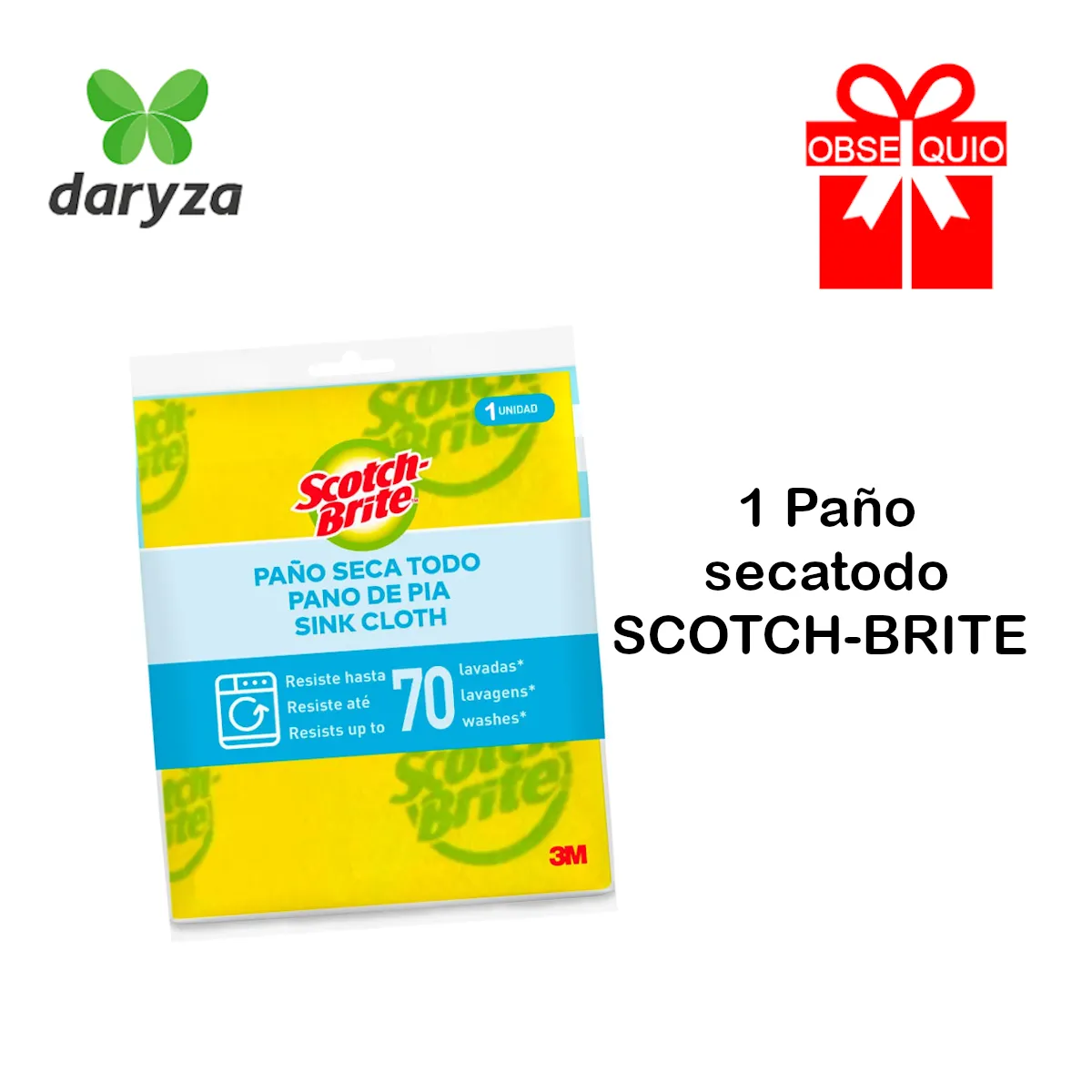 DARYZA - Alcohol isopropílico 99° 650ml DARYZA DÚO PACK