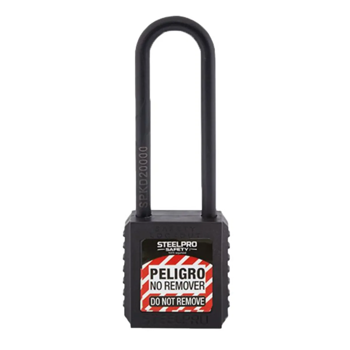 STEELPRO - CANDADO LOCK OUT X10 LONG DIELÉCTRICO STEELPRO NEGRO