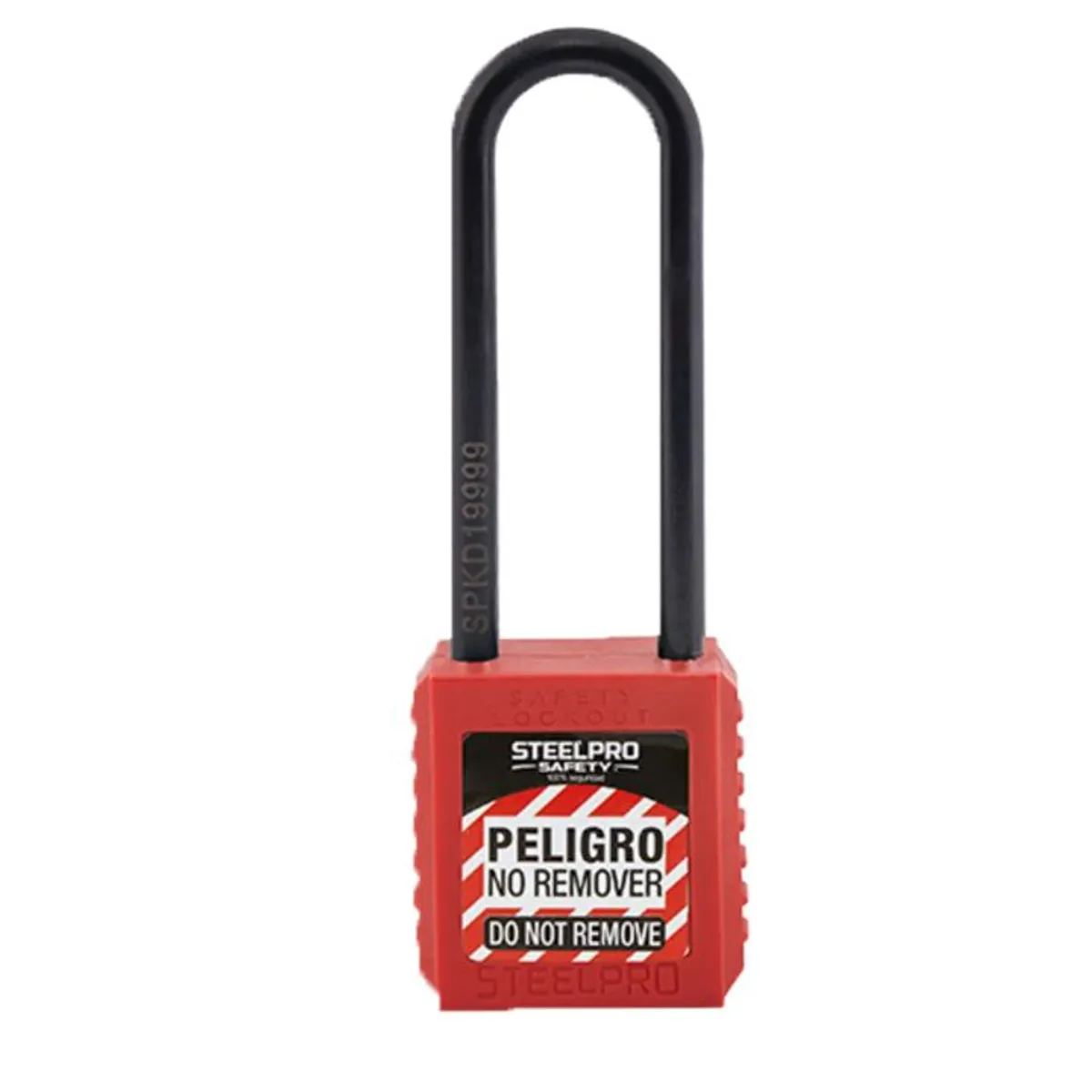 STEELPRO - CANDADO LOCK OUT X10 LONG DIELÉCTRICO STEELPRO ROJO