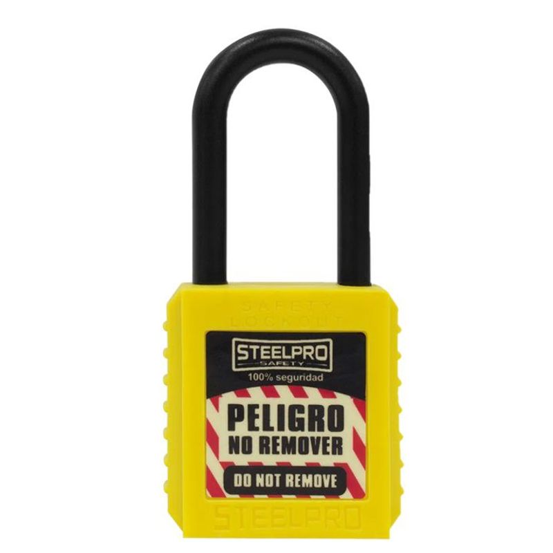 STEELPRO - CANDADO STEELPRO X10 DIELÉCTRICO AMARILLO