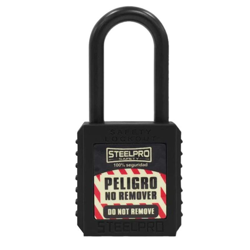 STEELPRO - CANDADO STEELPRO X10 DIELÉCTRICO NEGRO