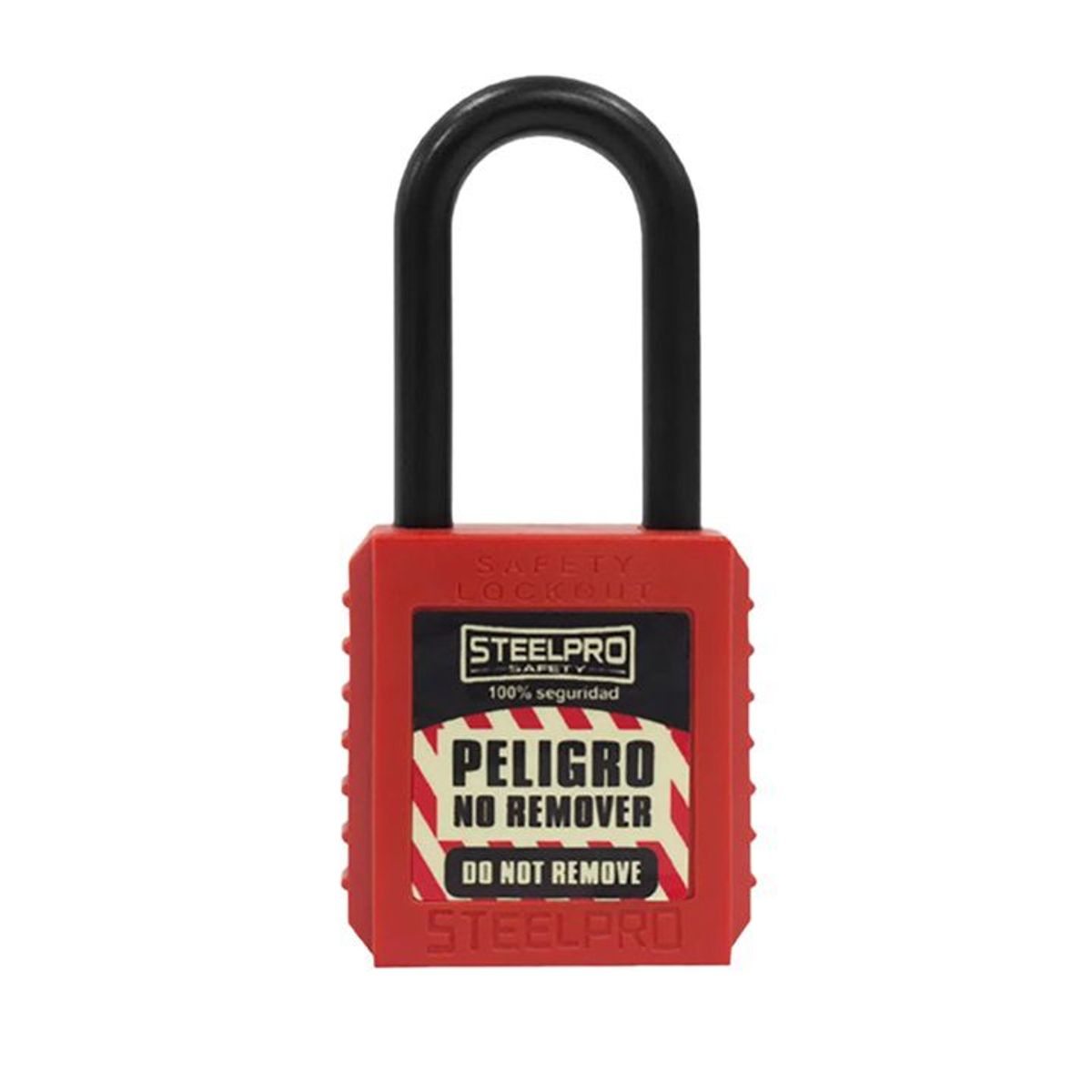 STEELPRO - CANDADO STEELPRO X10 DIELÉCTRICO ROJO