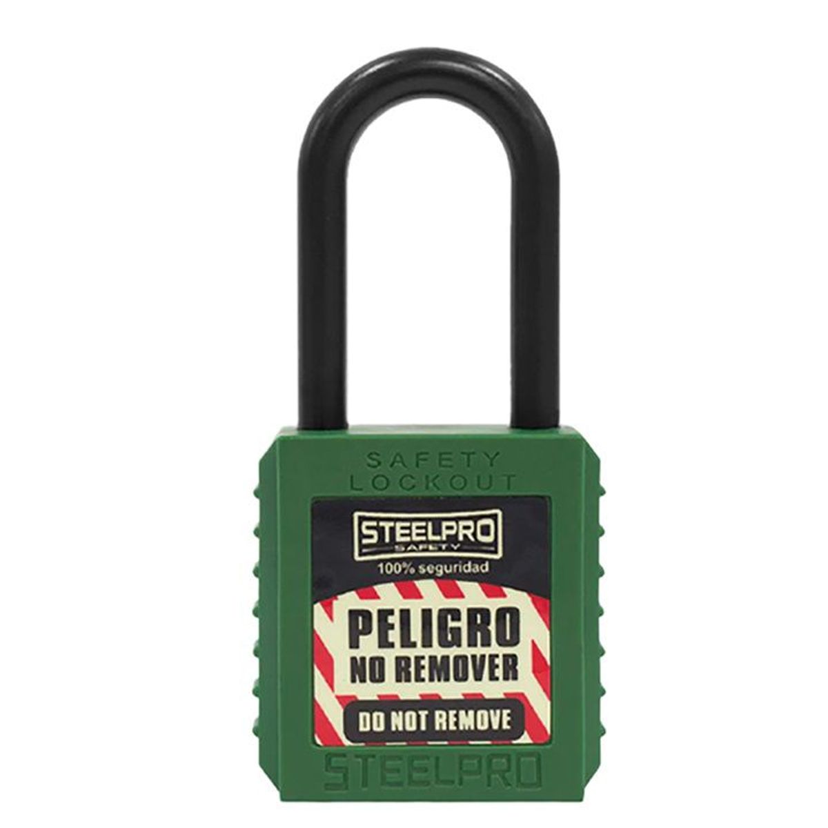STEELPRO - CANDADO STEELPRO X10 DIELÉCTRICO VERDE