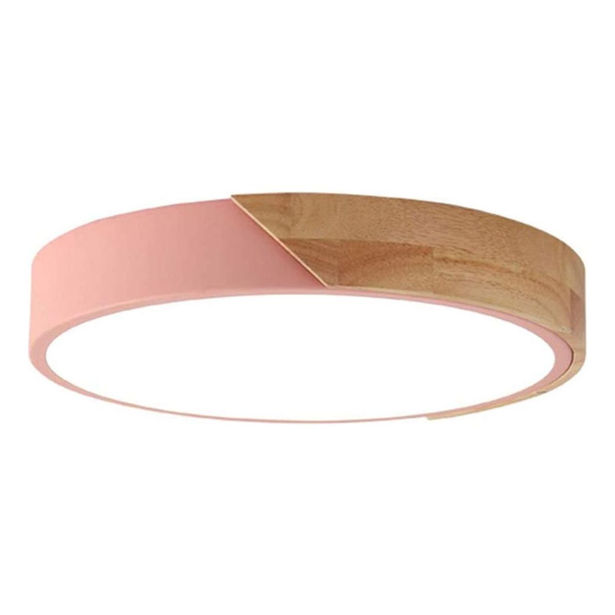 HOME NEAT - Lámpara de Techo LED Moderna Ø23cm 3 Colores para Habitacion Rosa