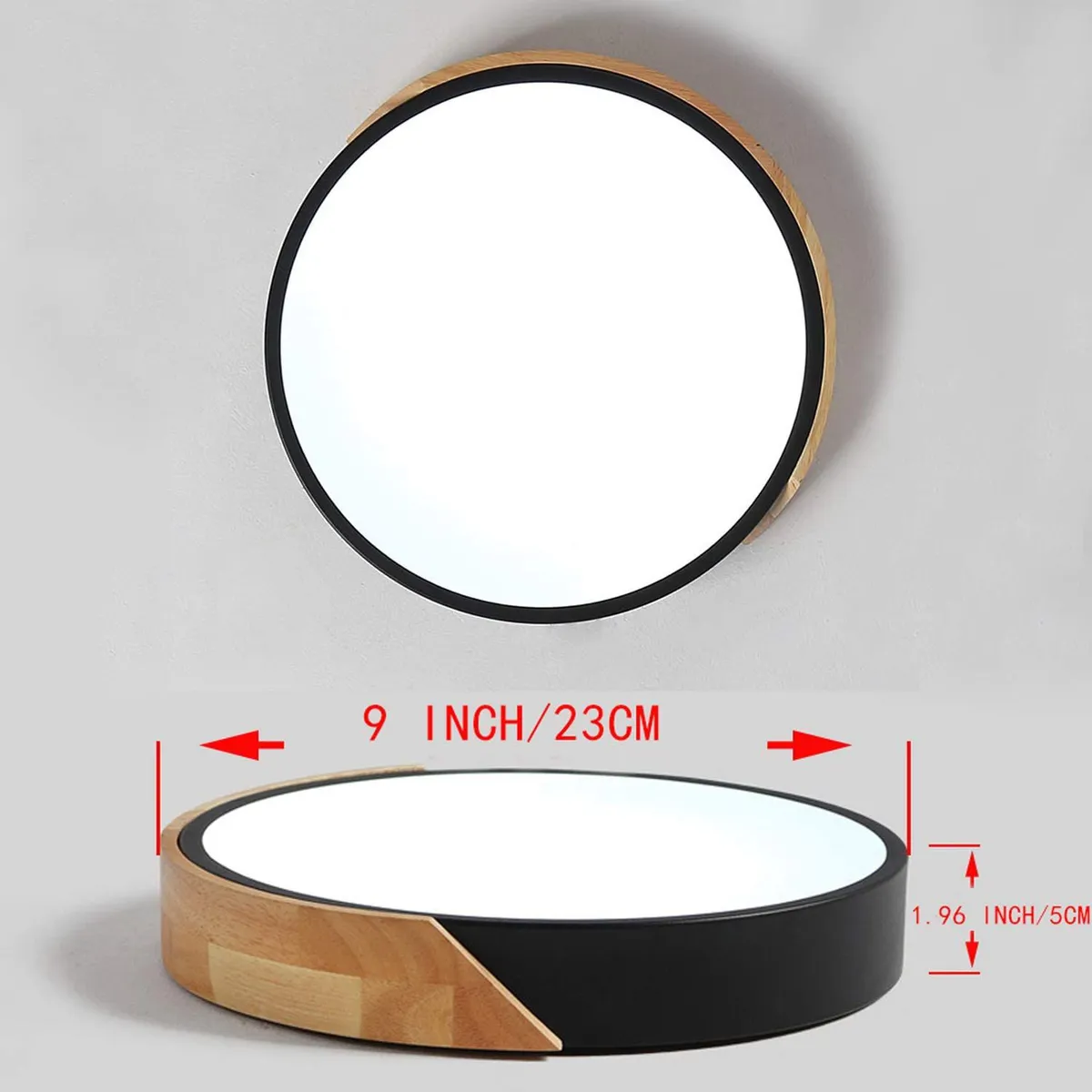 HOME NEAT - Lámpara de Techo LED Moderna Ø23cm 3 Colores para Habitacion Rosa