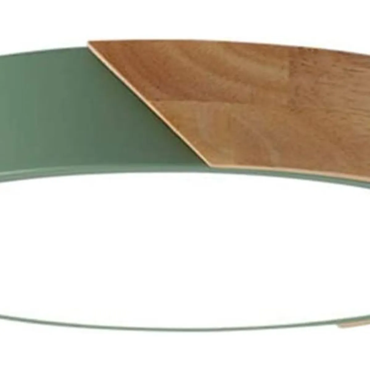 HOME NEAT - Lámpara de Techo LED Moderna Ø23cm 3 Colores para Habitacion Verde