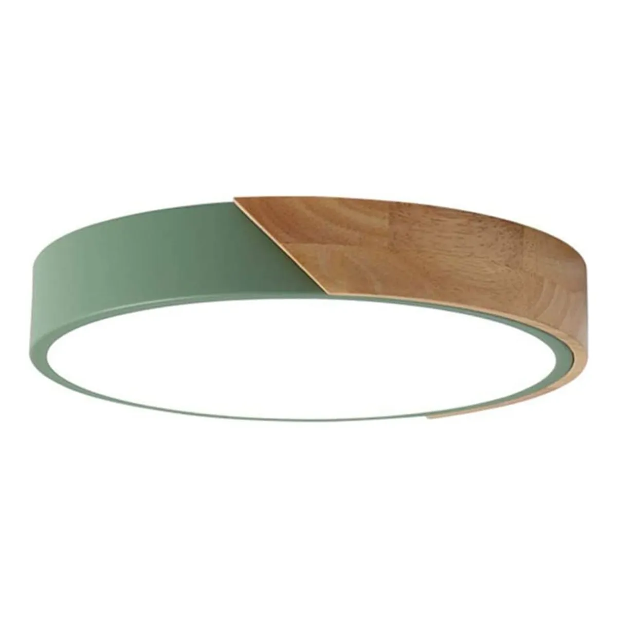 HOME NEAT - Lámpara de Techo LED Moderna Ø23cm 3 Colores para Habitacion Verde