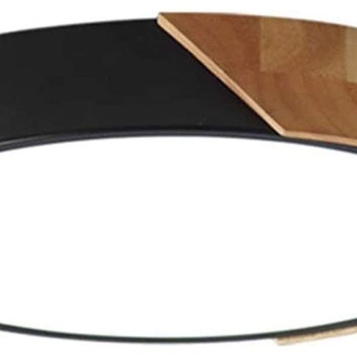 HOME NEAT - Lámpara de Techo LED Moderna Ø30cm 3 Colores para Habitacion Negro