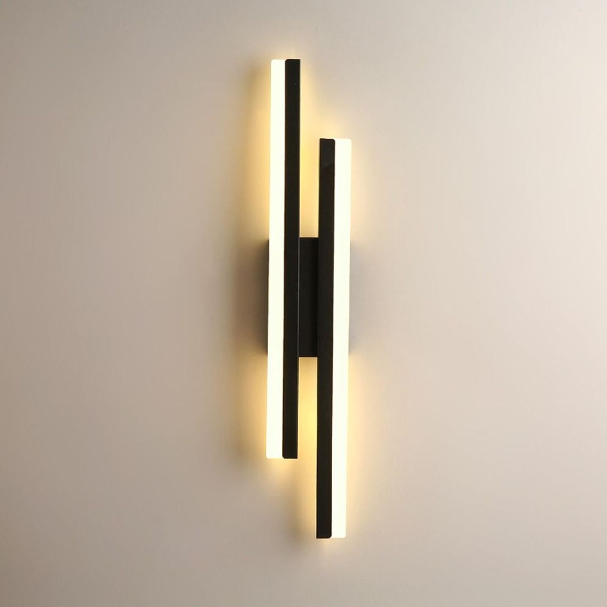 HOME NEAT - Lámpara de pared LED 16W 3 colores Para Salon Dormitorio Negro