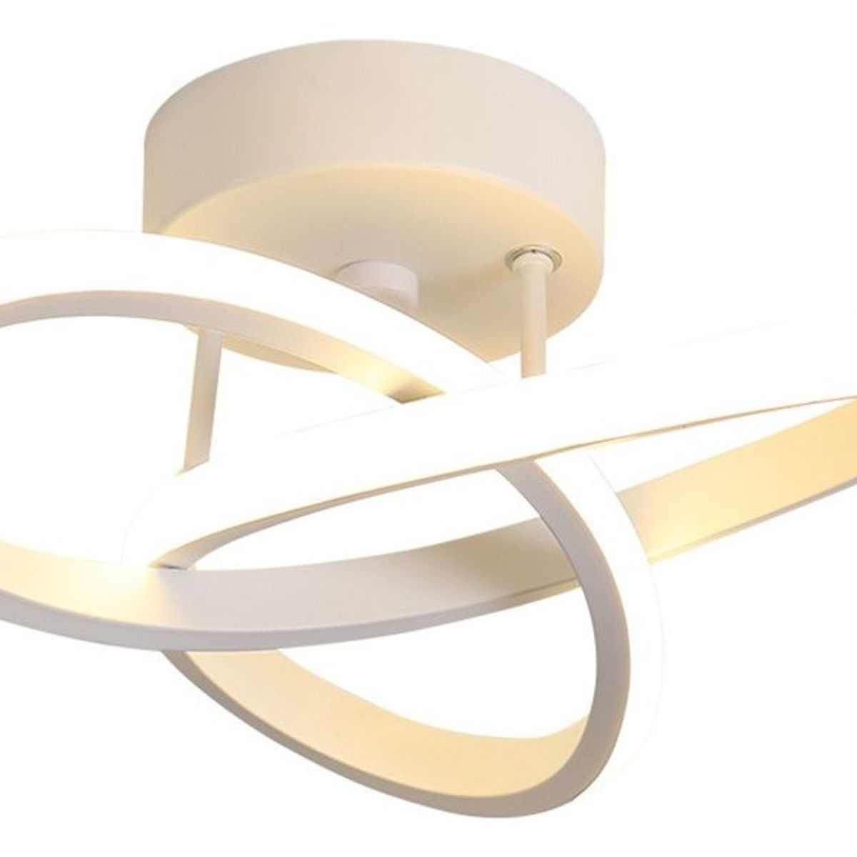 HOME NEAT - Lámparas de Techo LED acrílica 3 Colores Ø24cm Blanco