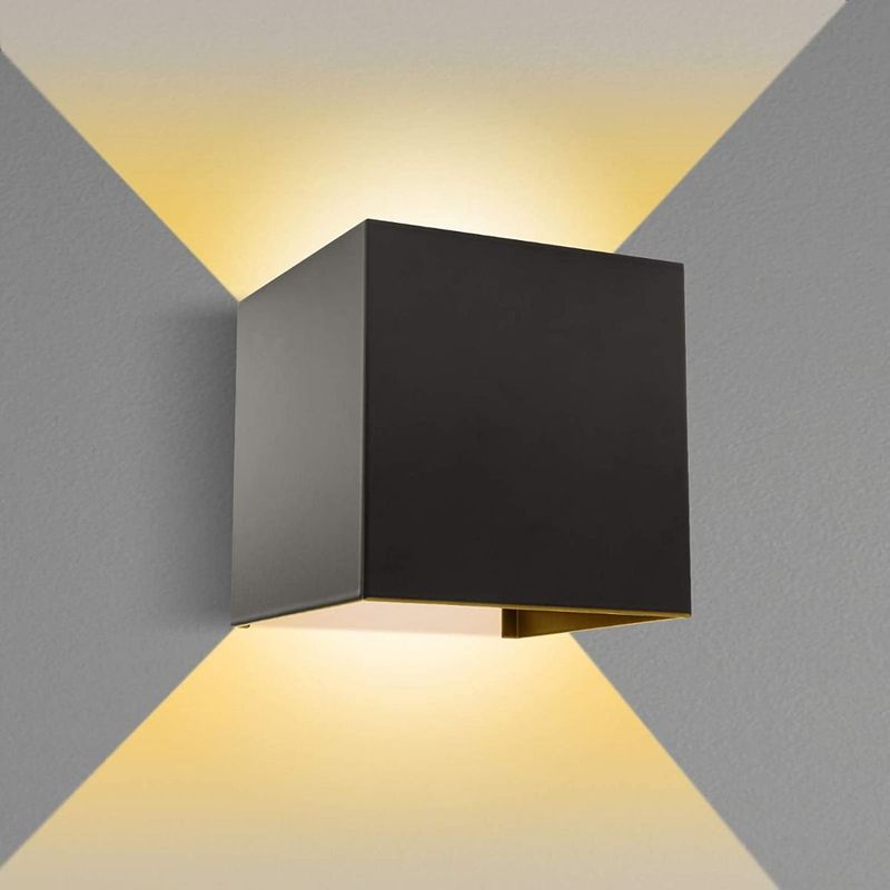 HOME NEAT - Lámpara de pared impermeable de aluminio LED Luz Exterior