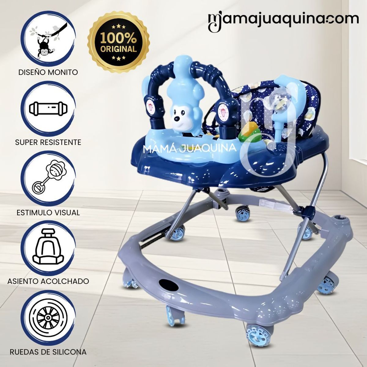 CONFORT - Andador Musical Confort Kids «MONKEY» Blue