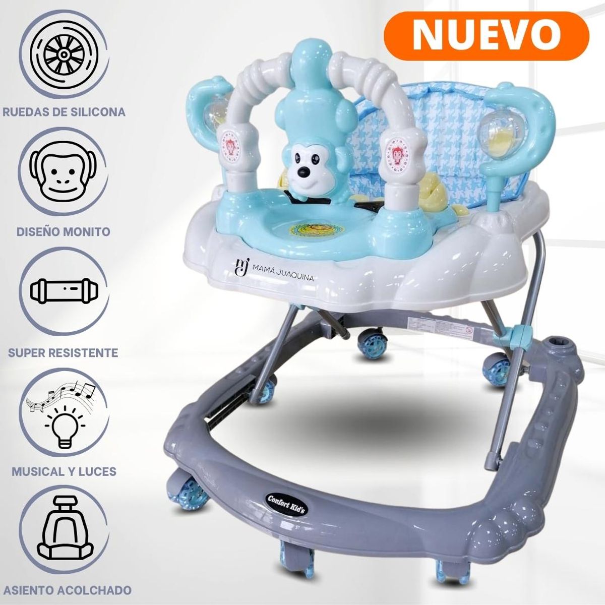 CONFORT - Andador Musical Confort Kids «MONKEY» White