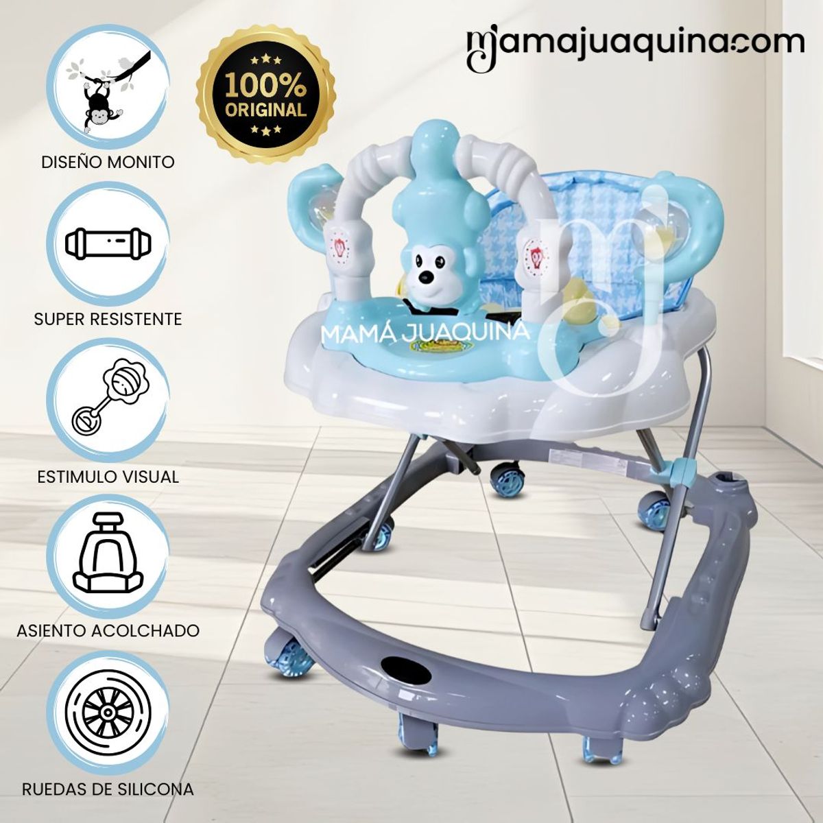 CONFORT - Andador Musical Confort Kids «MONKEY» White