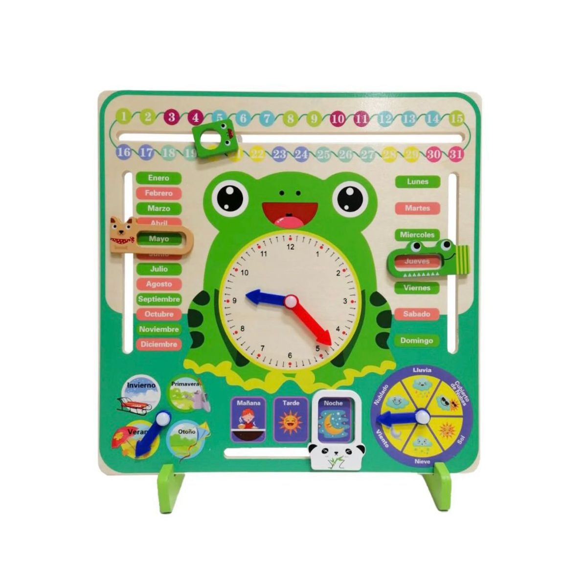 GENERICO - JUEGO EDUCATIVO CALENDARIO RANITA MONTESSORI