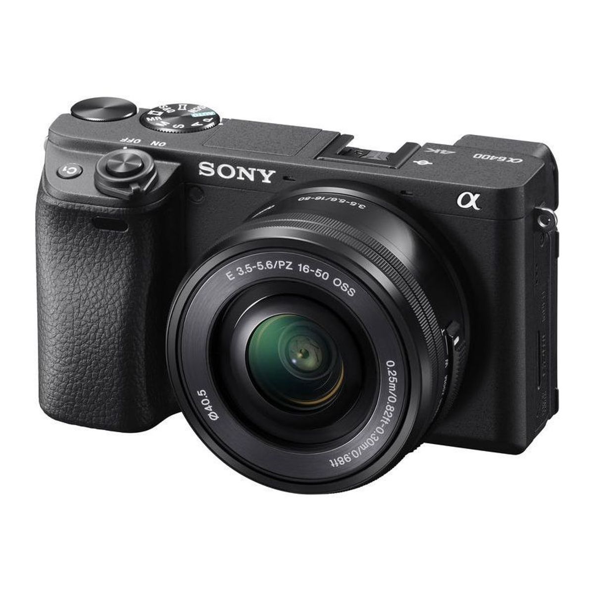 SONY - CÁMARA SONY A6400 ZOOM LENTS KIT 16-50MM CÁMARA  Negro