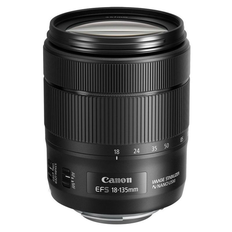 CANON - Canon EF-S 18-135mm f/3.5-5.6 IS USM Lens - Negro