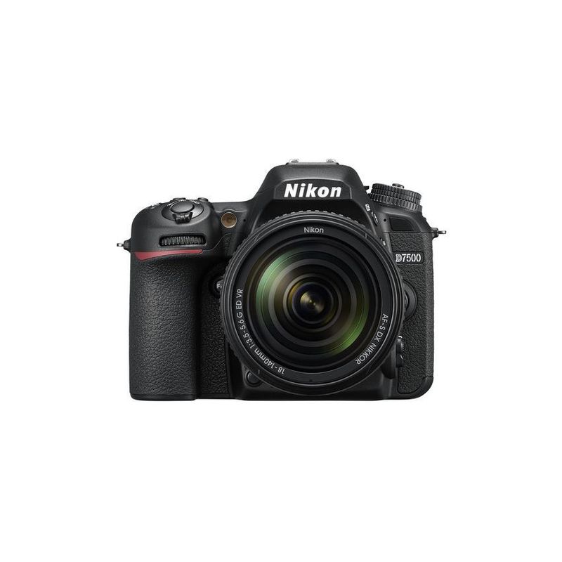 NIKON - Nikon D7500 DSLR Camera with 18-140mm Lens - Black
