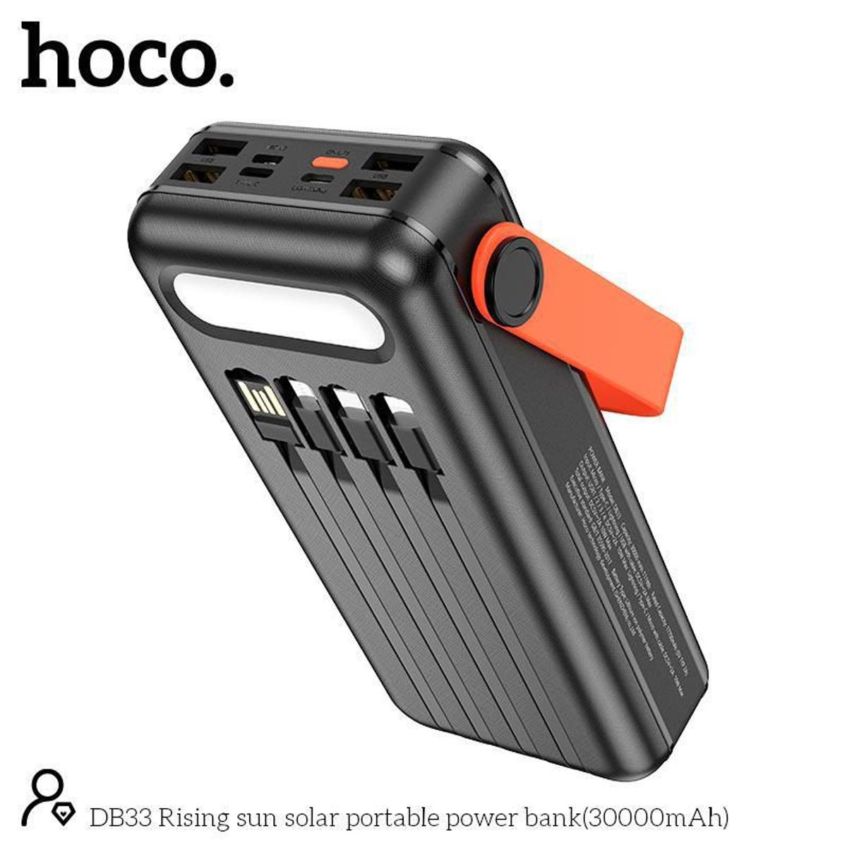 HOCO - Power Bank HOCO DB33 12 EN 1 Con Linterna LED 30000mAh 12 en 1